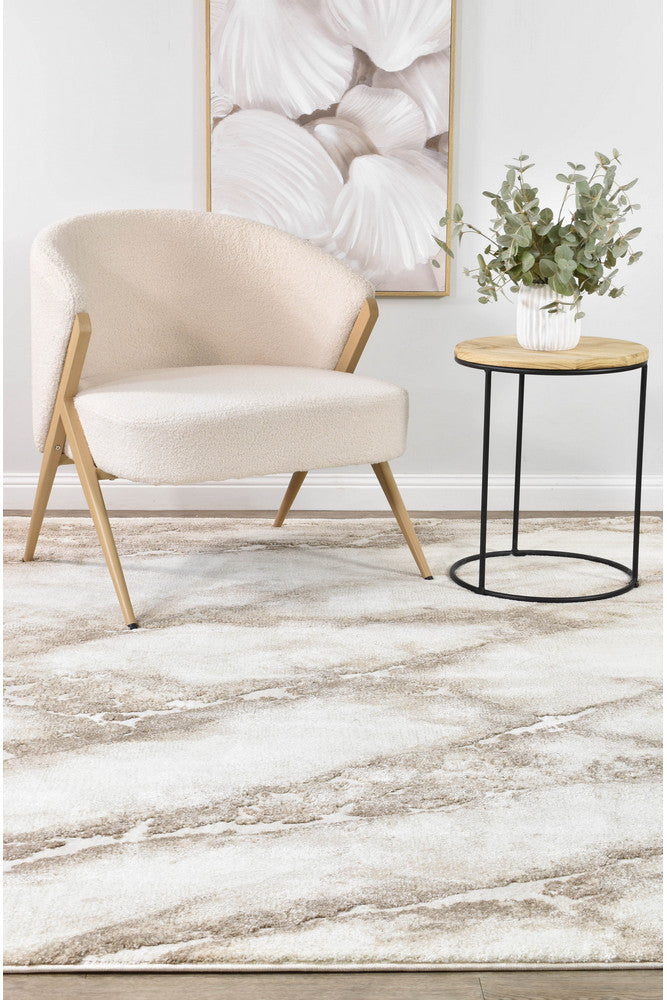 Sofia Emberwood - Beige modern rug from Vogue Rugs Australia