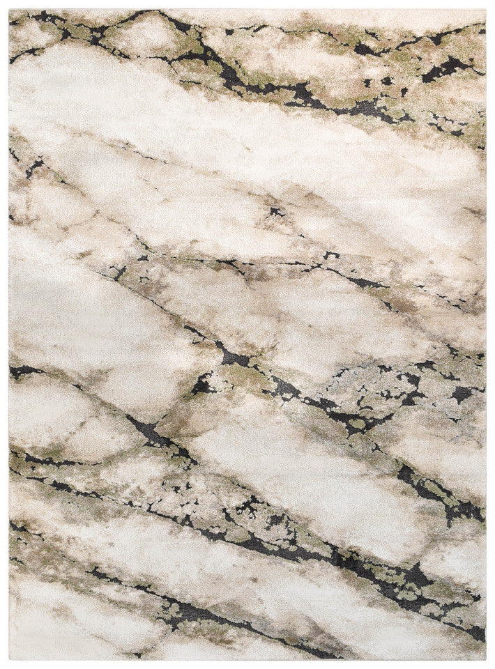 Sofia Sagefrost - Black modern rug from Vogue Rugs Australia