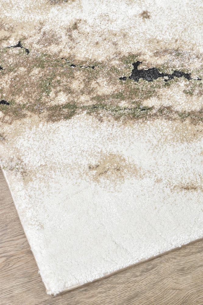 Sofia Sagefrost - Black modern rug from Vogue Rugs Australia