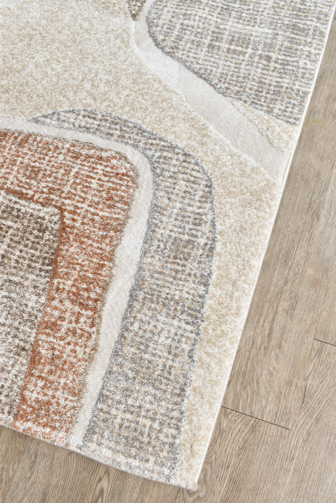 Sofia Urban Drift Runner - Beige modern rug from Vogue Rugs Australia