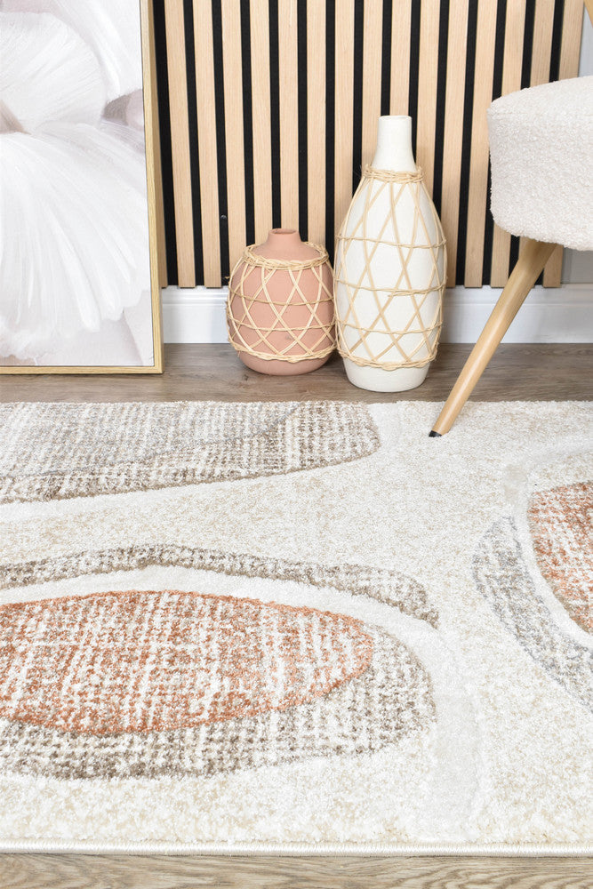 Sofia Urban Drift Runner - Beige modern rug from Vogue Rugs Australia