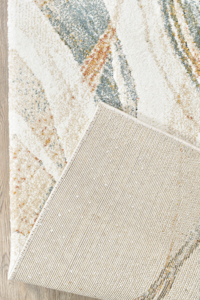 Sofia Emerald Runner - Cream modern rug from Vogue Rugs Australia