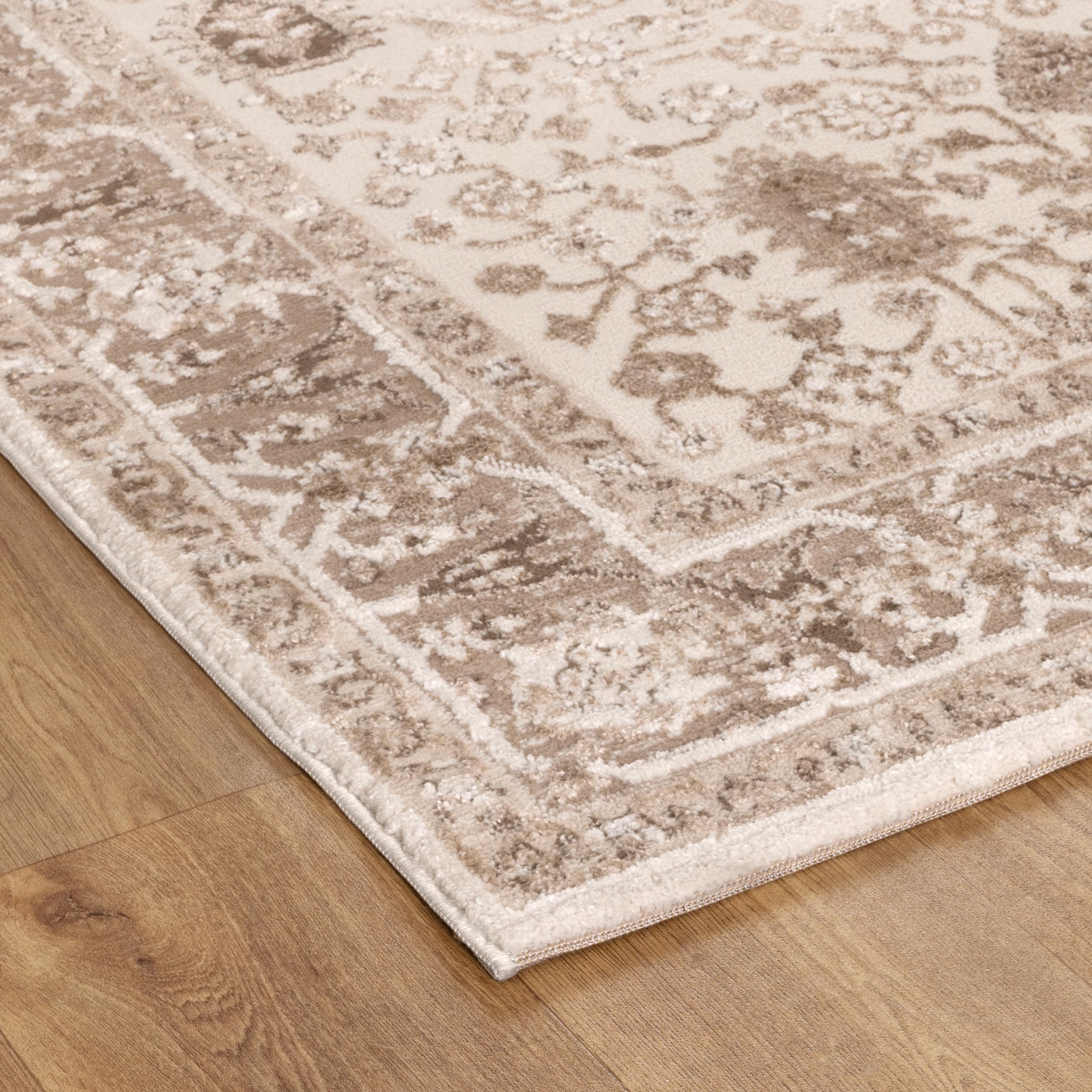 Sierra Oriental Border Brown Rug - Brown area rug rug from Vogue Rugs Australia