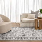 Sierra Oriental Border Grey Rug.