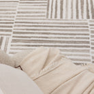 Wellington Geometric Lines Beige Rug - W003.