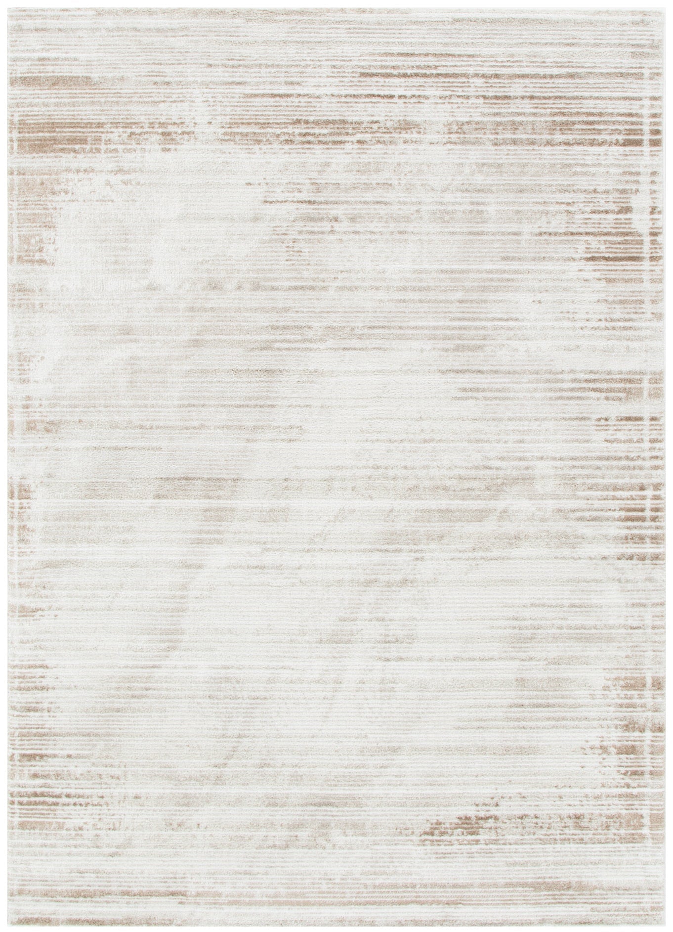 Wellington Distressed Lines Brown Rug - W011.
