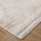 Wellington Distressed Lines Brown Rug - W011.