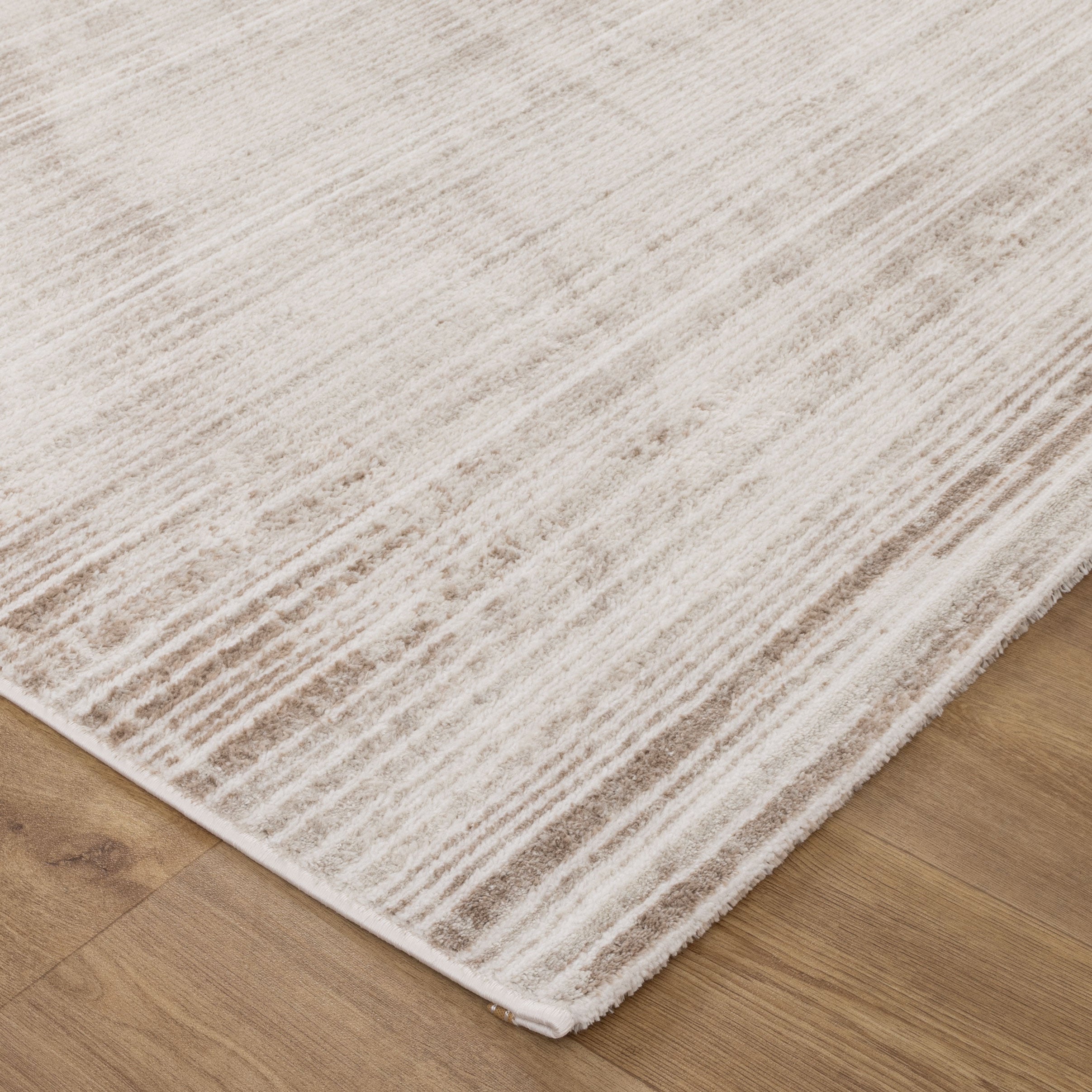 Wellington Distressed Lines Brown Rug - W011.