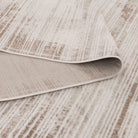 Wellington Distressed Lines Brown Rug - W011.