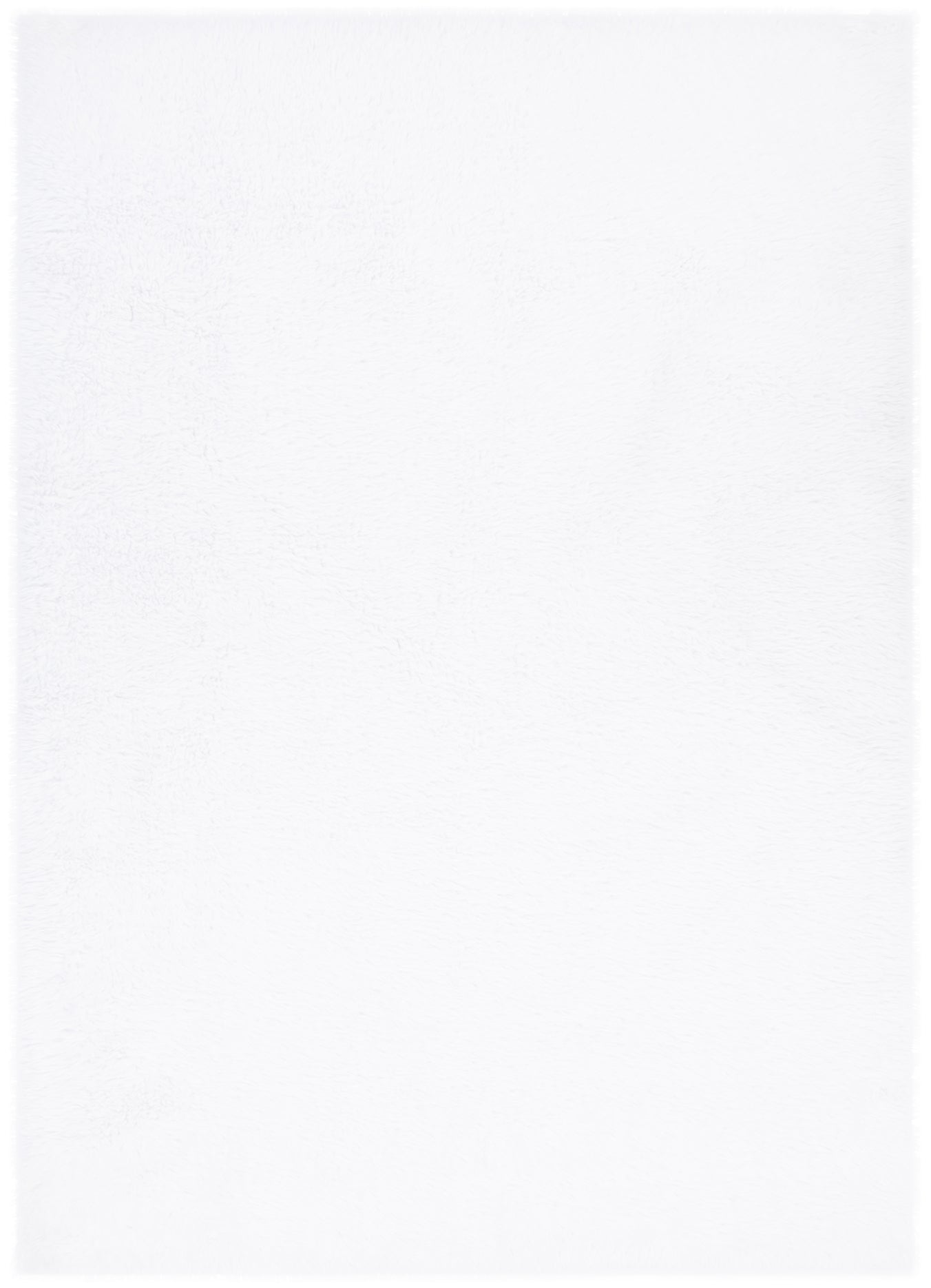 Lyla Machine Washable Shaggy White Rug.